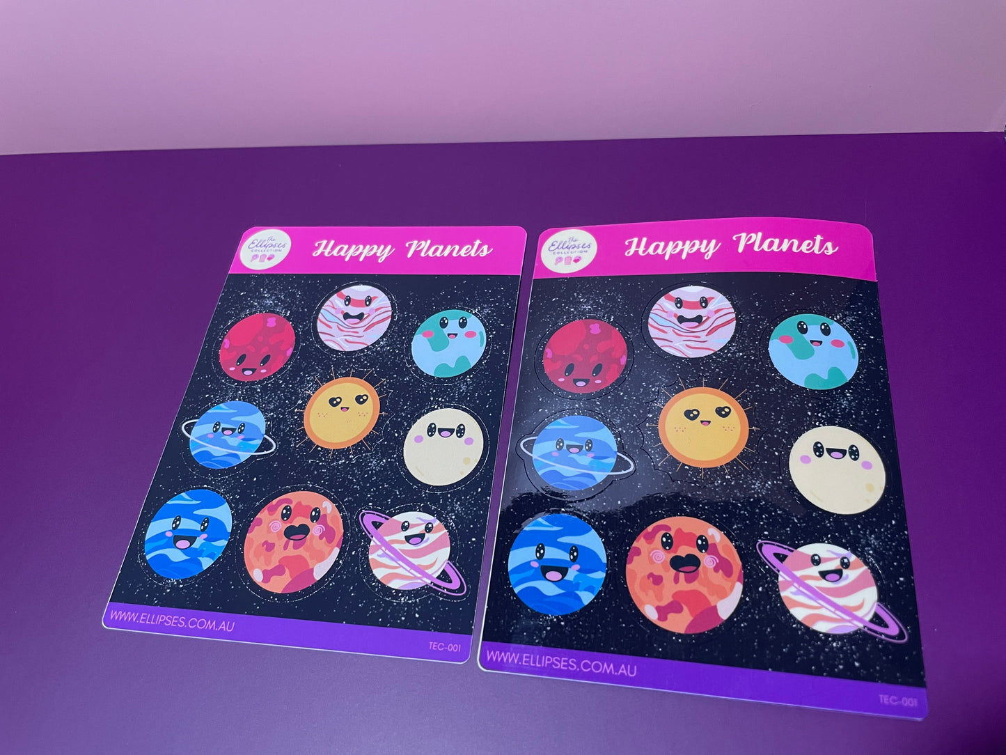 Sticker Sheet - Happy Planets