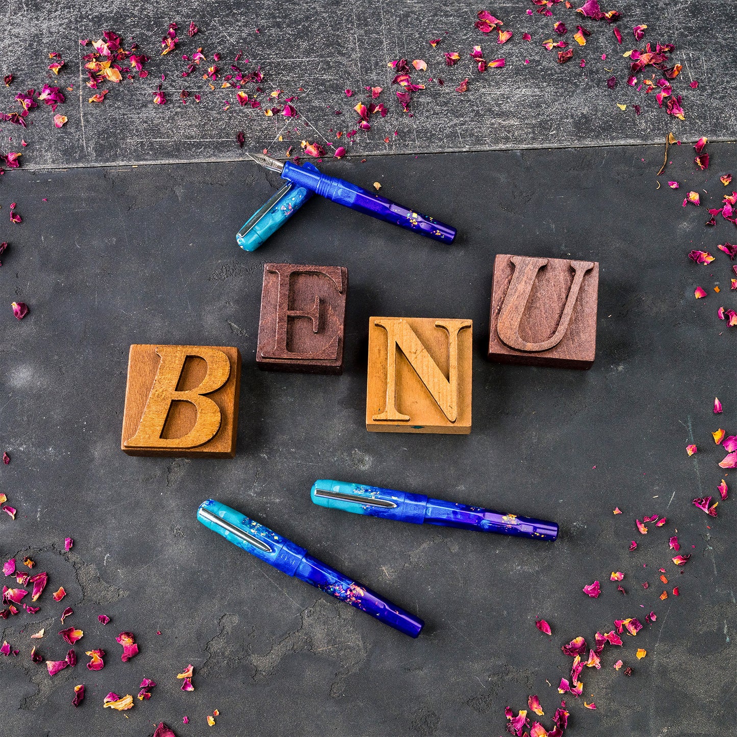 BENU Talisman Fountain pen - Peacock Ore