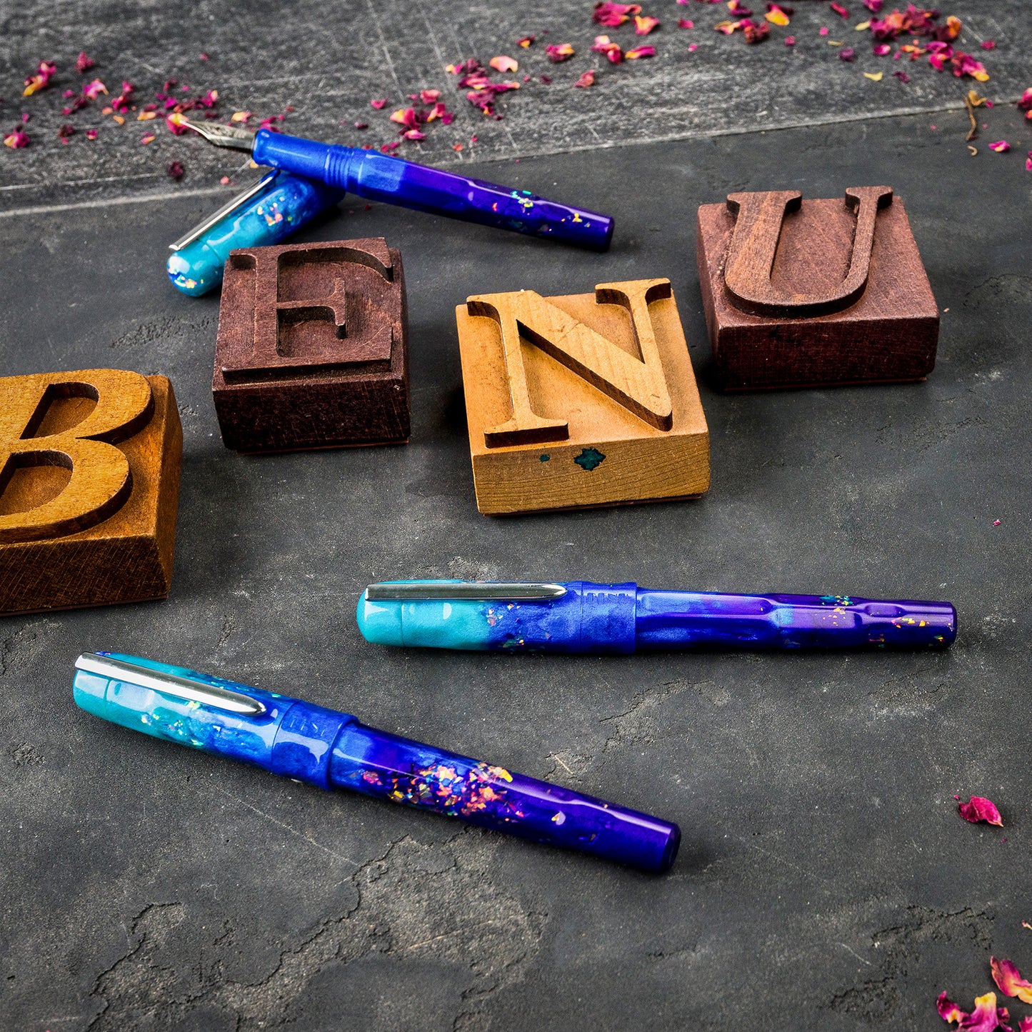 BENU Talisman Fountain pen - Peacock Ore