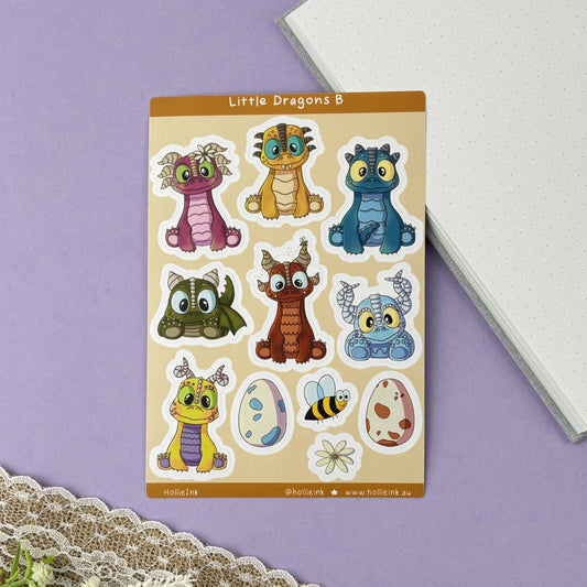 Sticker Sheet - Little Dragons B