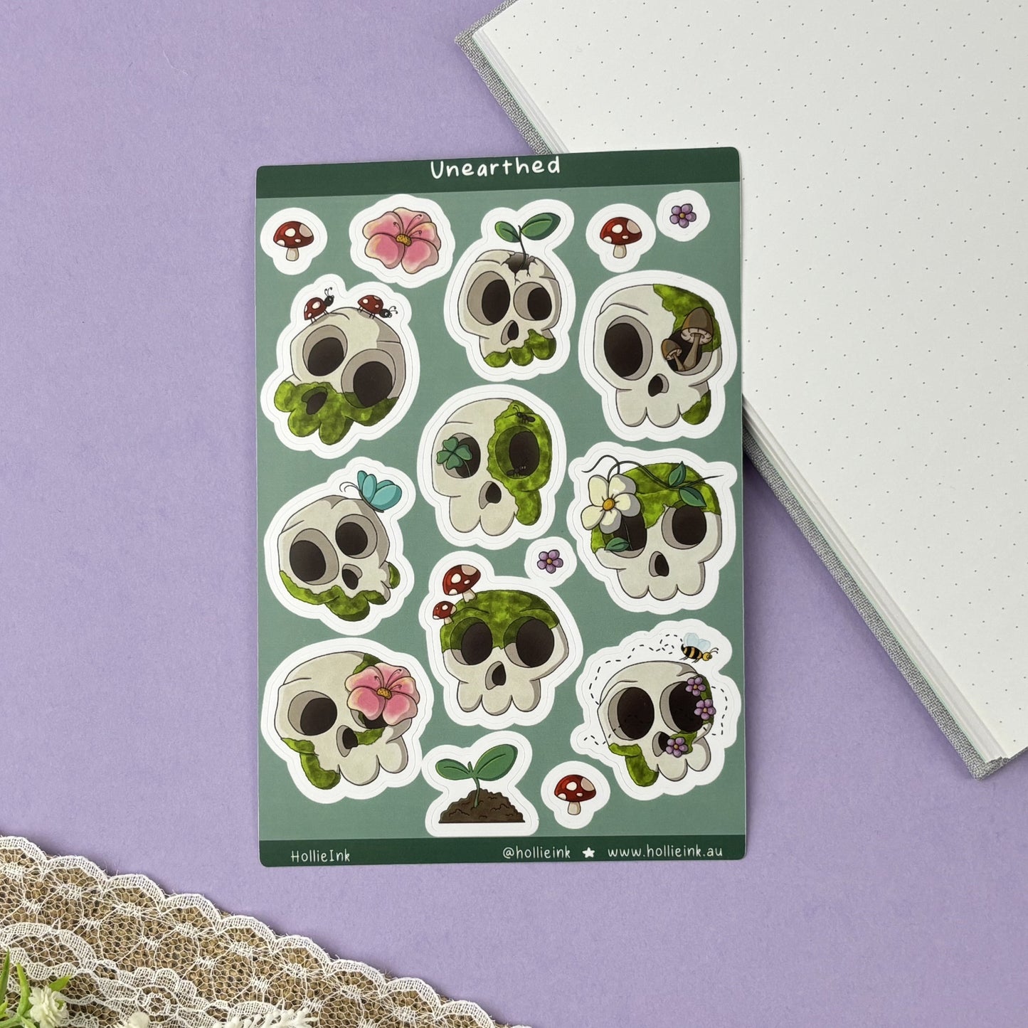 Sticker Sheet - Unearthed