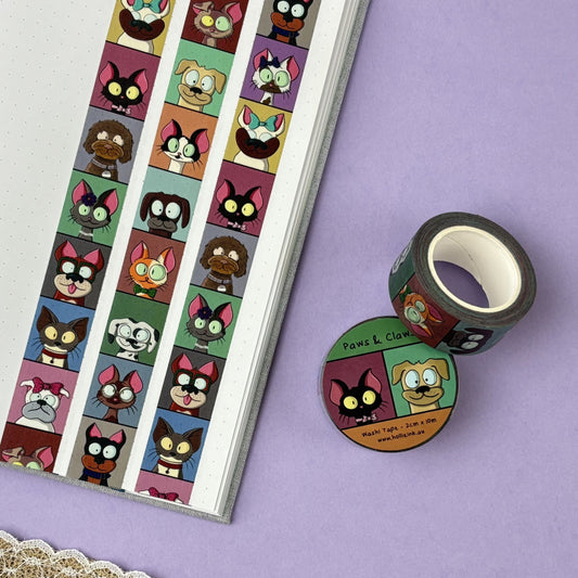 Washi Tape - Paws & Claws