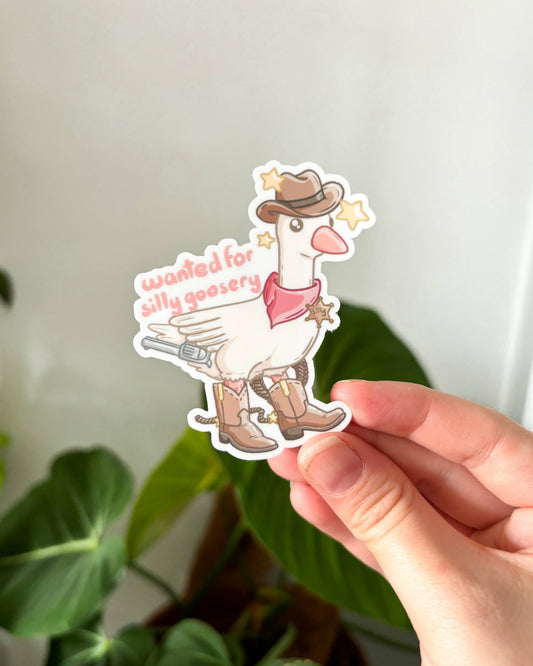 Vinyl Sticker - Cowboy Goose