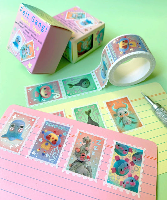 Holographic Stamp Washi Tape - Felt Gang