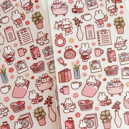 Sticker Sheet - Daily Life of Rabbit