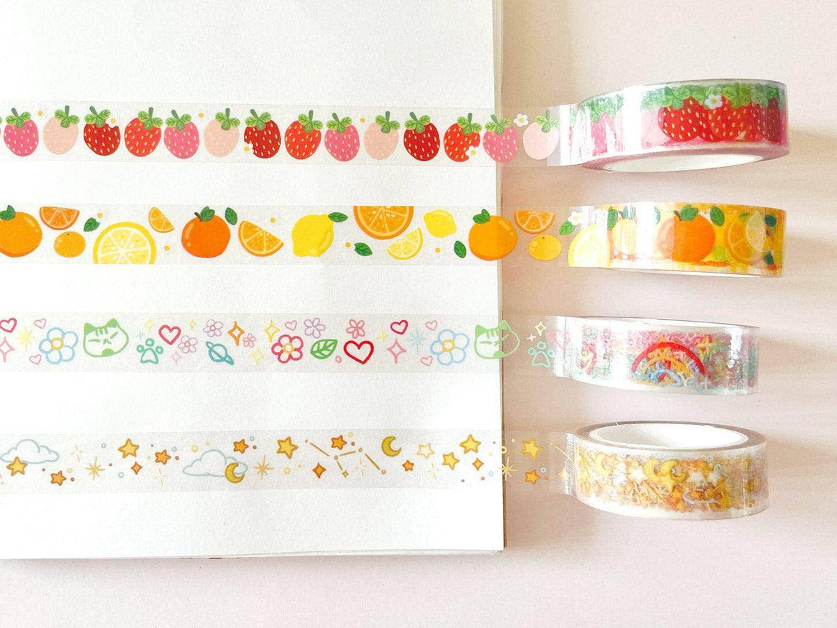 Clear Sticky Tape - Doodles