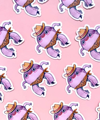 Vinyl Sticker - Toad Cowboy