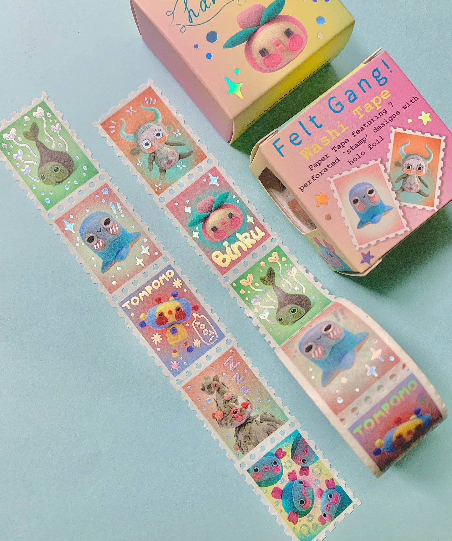 Holographic Stamp Washi Tape - Felt Gang