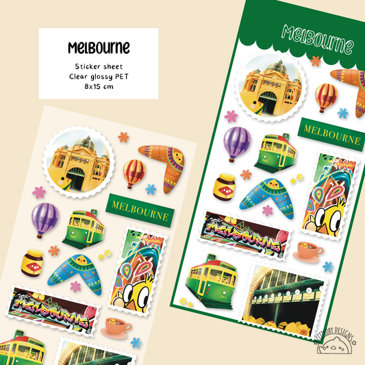 Sticker Sheet - Melbourne