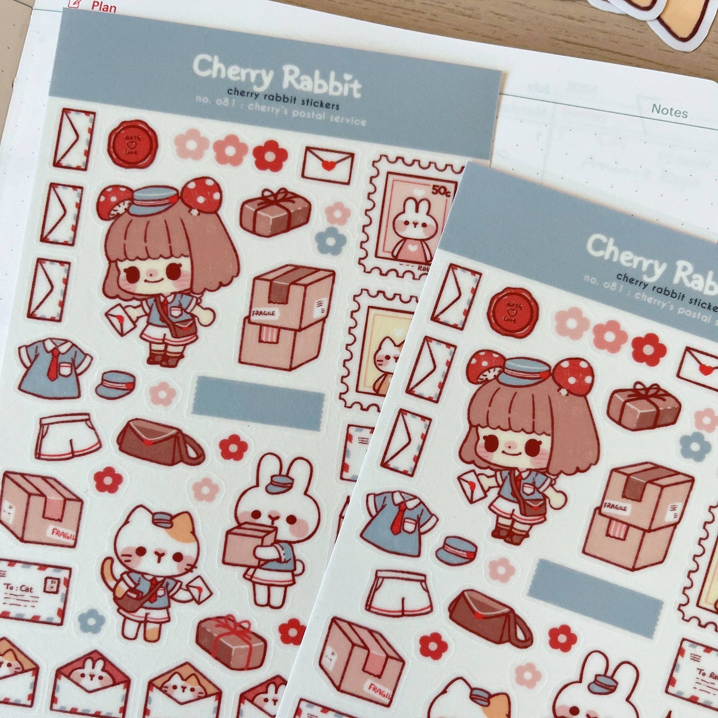 Sticker Sheet - Cherry's Postal Service