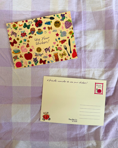 Postcard - Use Your Stickers