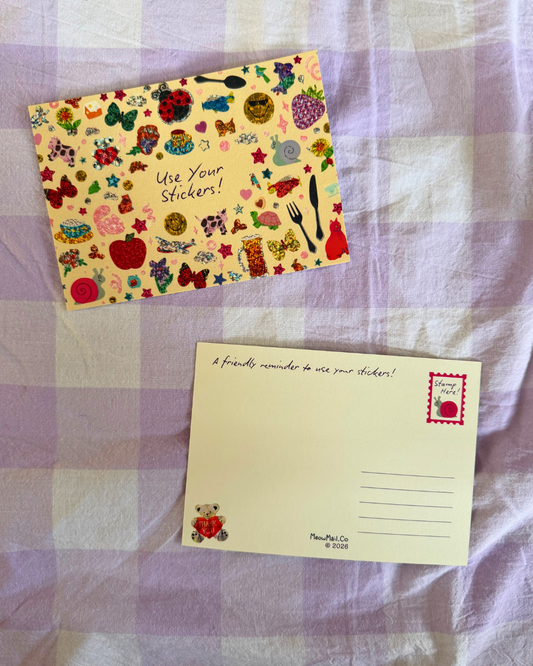 Postcard - Use Your Stickers