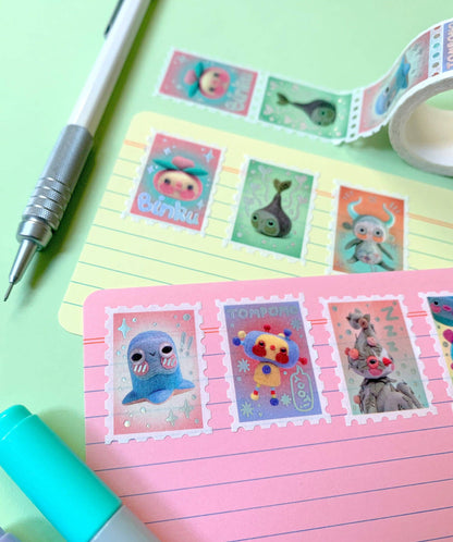Holographic Stamp Washi Tape - Felt Gang