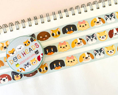 Washi Tape - Dog Heads