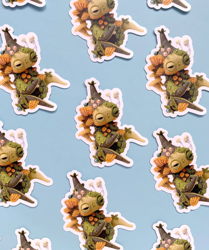 Vinyl Sticker - Felt Moss n Mushroom Doll
