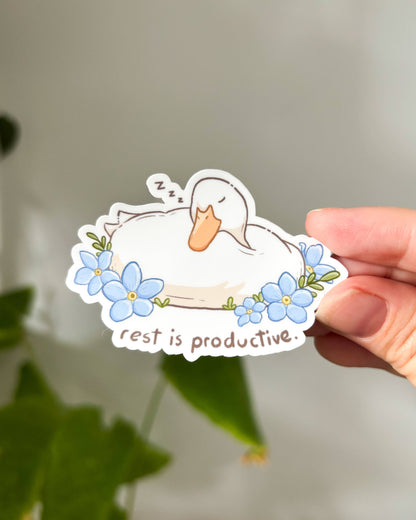 Vinyl Sticker - Rest is Productive