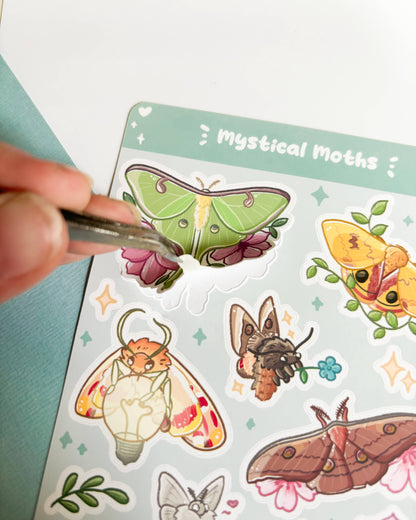 Vinyl Sticker Sheet - Mystical Moths