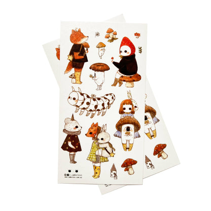 Sticker Sheet - Mushroom Companions I