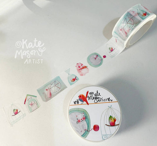 Washi Tape - Tiny Pets Pattern
