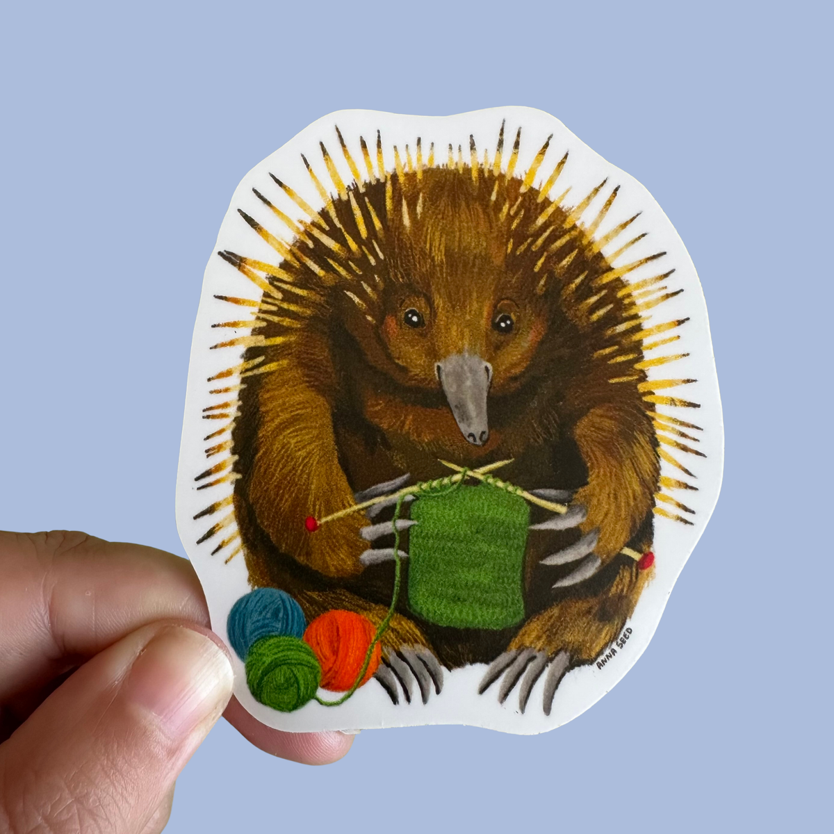 Vinyl Sticker - Knitting Needles
