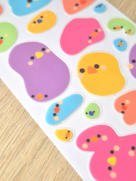 Sticker Sheet - Rainbow Bubbles