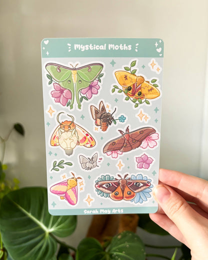 Vinyl Sticker Sheet - Mystical Moths