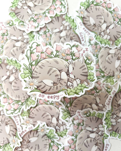 Vinyl Sticker - Eepy Kitty