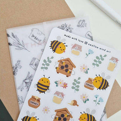Sticker Sheet - Honey Bee House