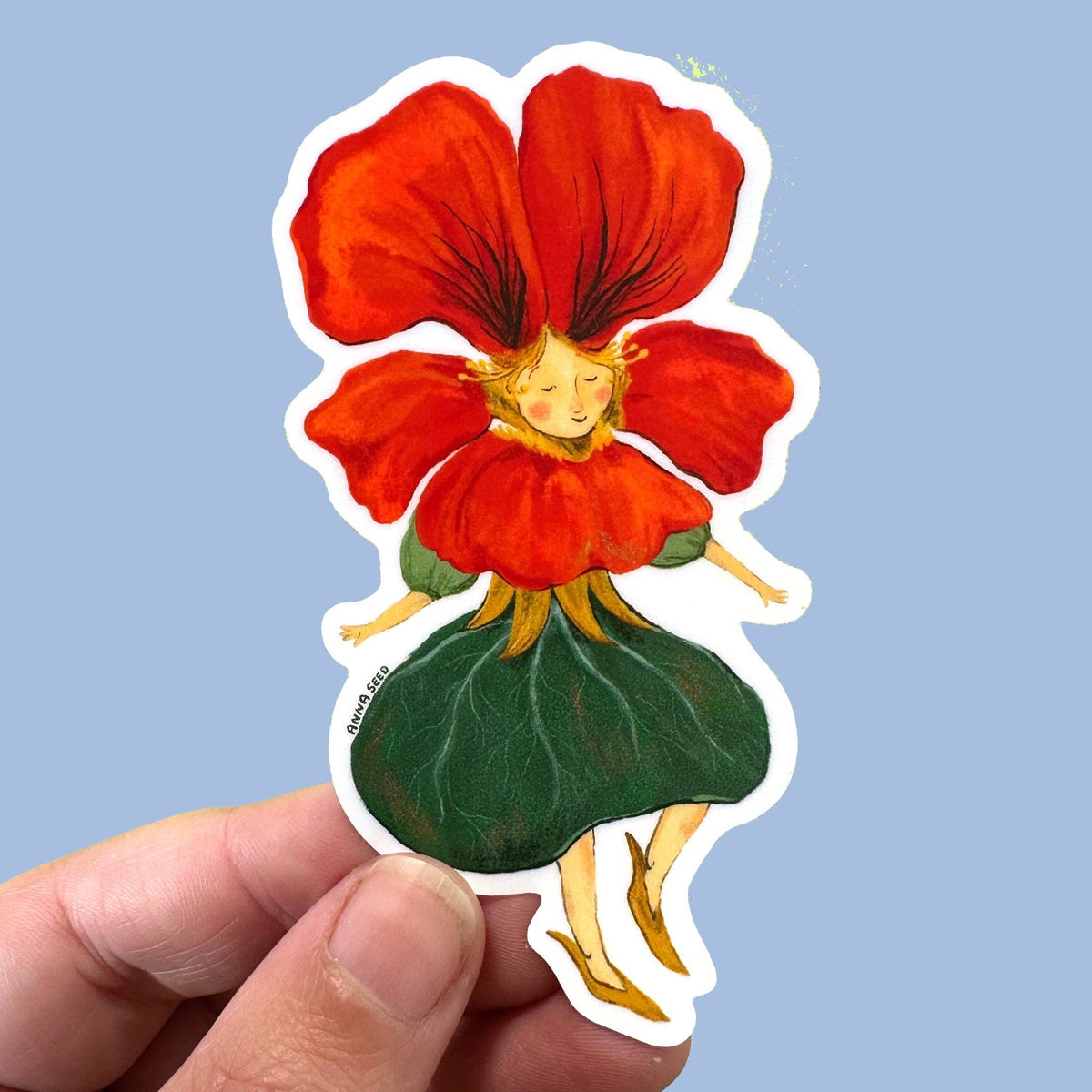 Vinyl Sticker - Nasturtium Lady