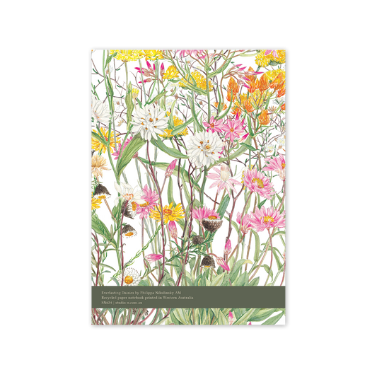 A5 Notebook: Everlasting Daisies