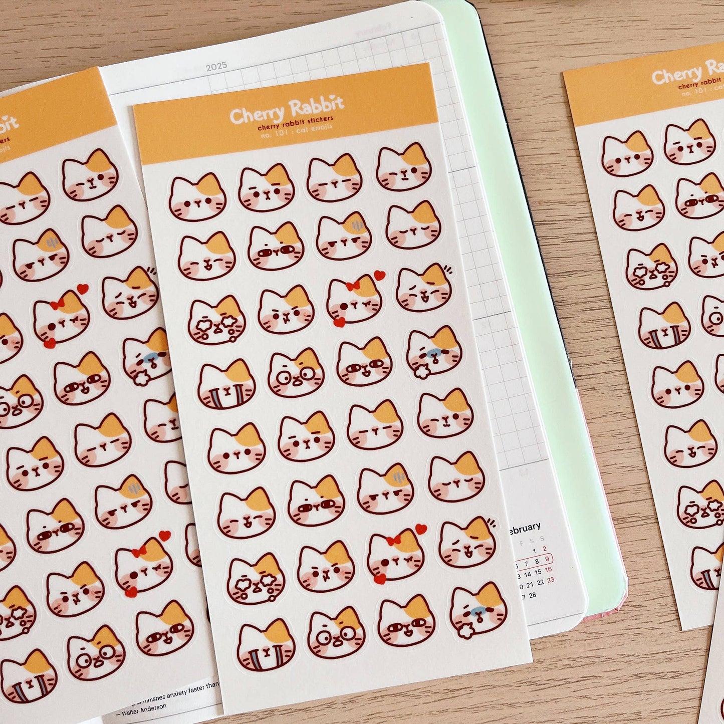 Sticker Sheet - Cat Emojis