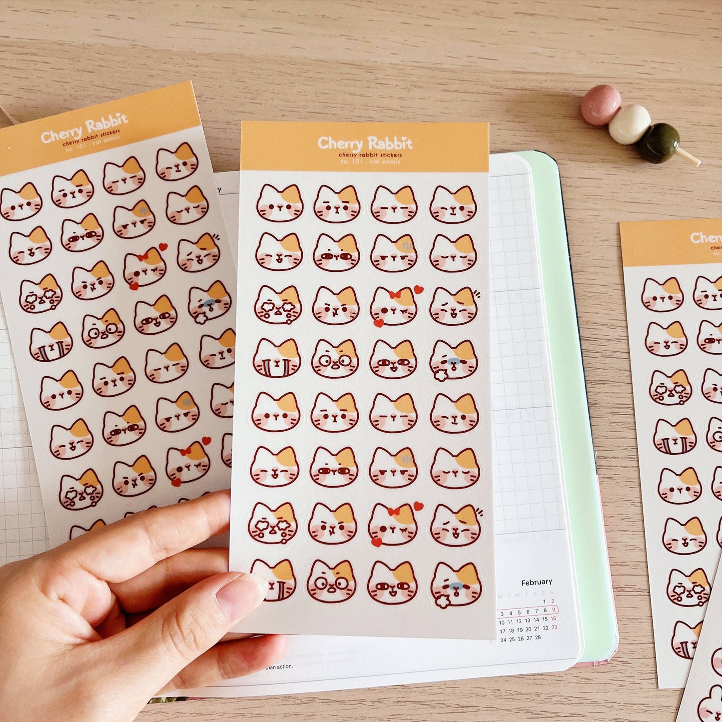 Sticker Sheet - Cat Emojis