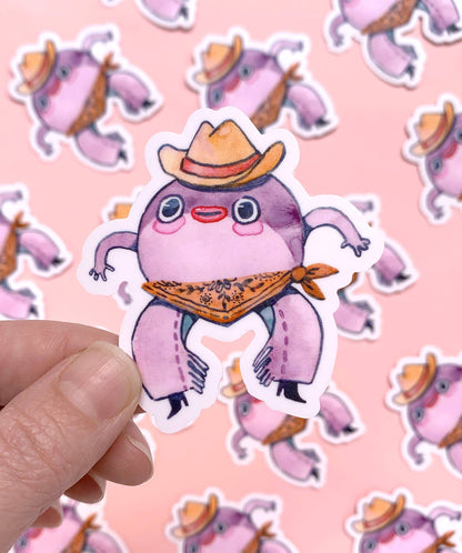 Vinyl Sticker - Toad Cowboy