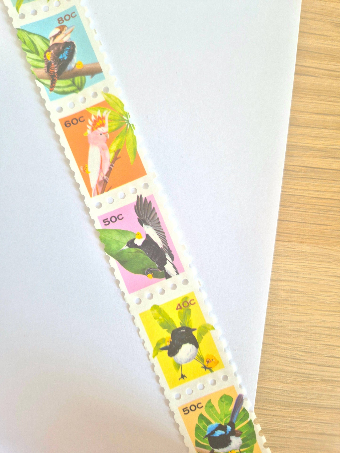 Washi Tape - Australian Birds Stamp