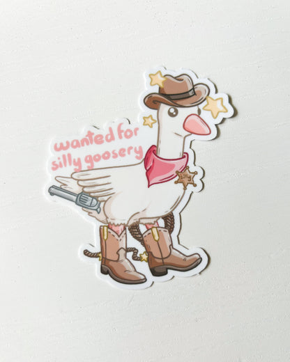 Vinyl Sticker - Cowboy Goose