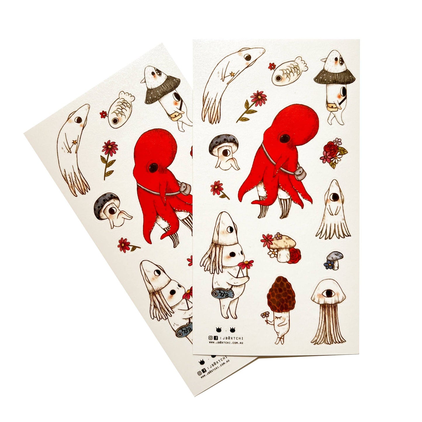 Sticker Sheet - Mushroom Companions II