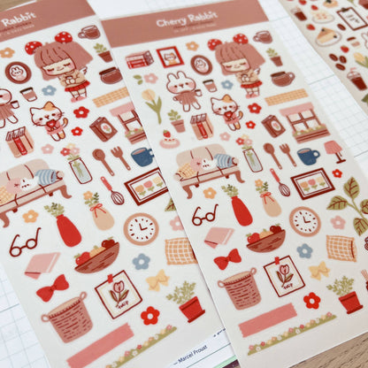 Sticker Sheet - Cozy Home
