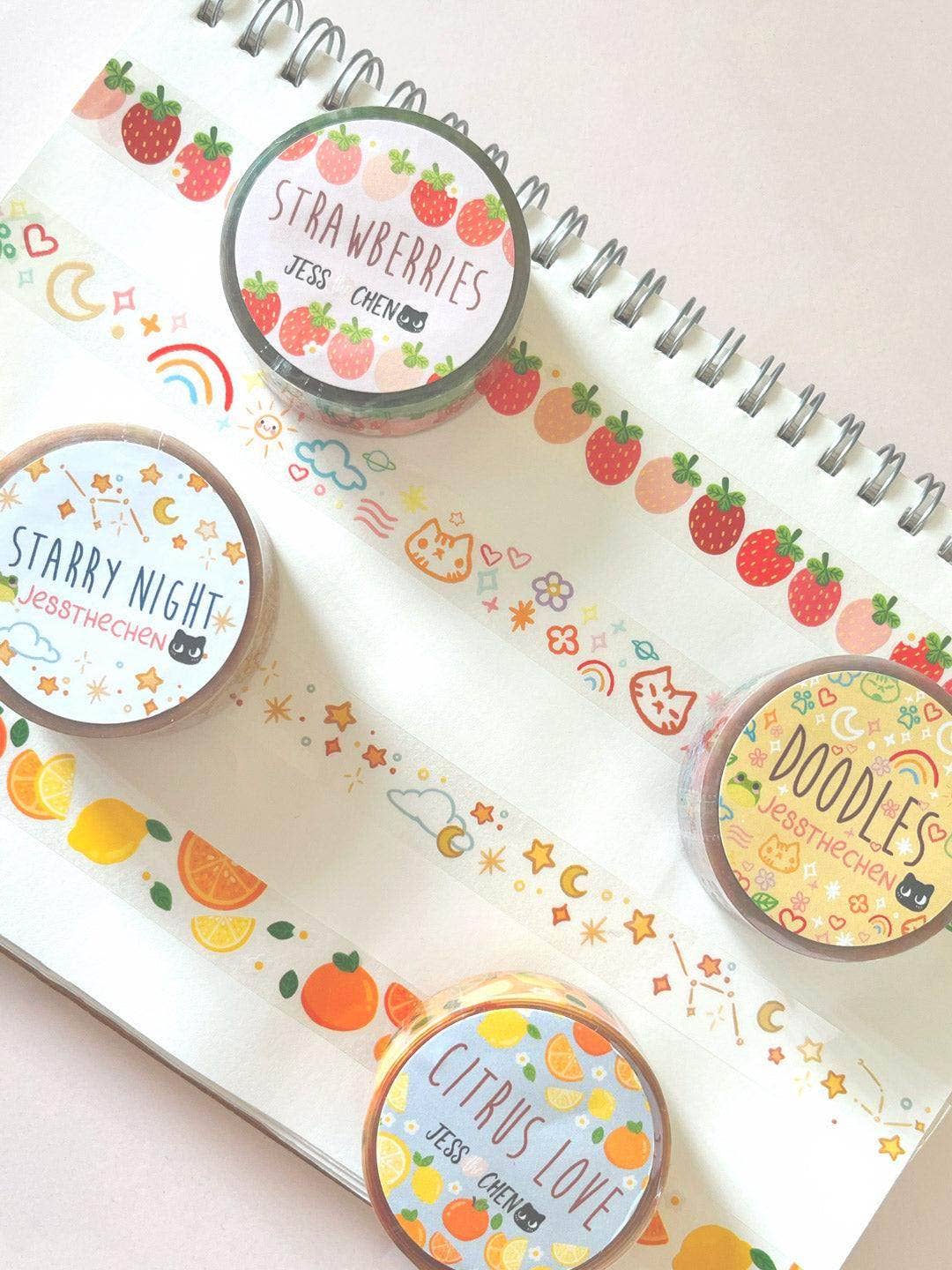 Clear Sticky Tape - Doodles