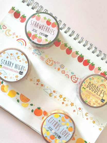 Clear Sticky Tape - Doodles