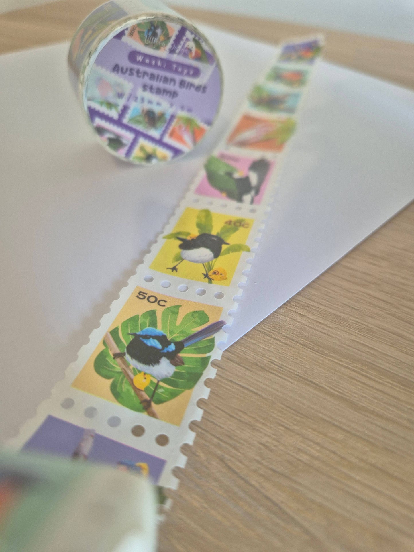 Washi Tape - Australian Birds Stamp