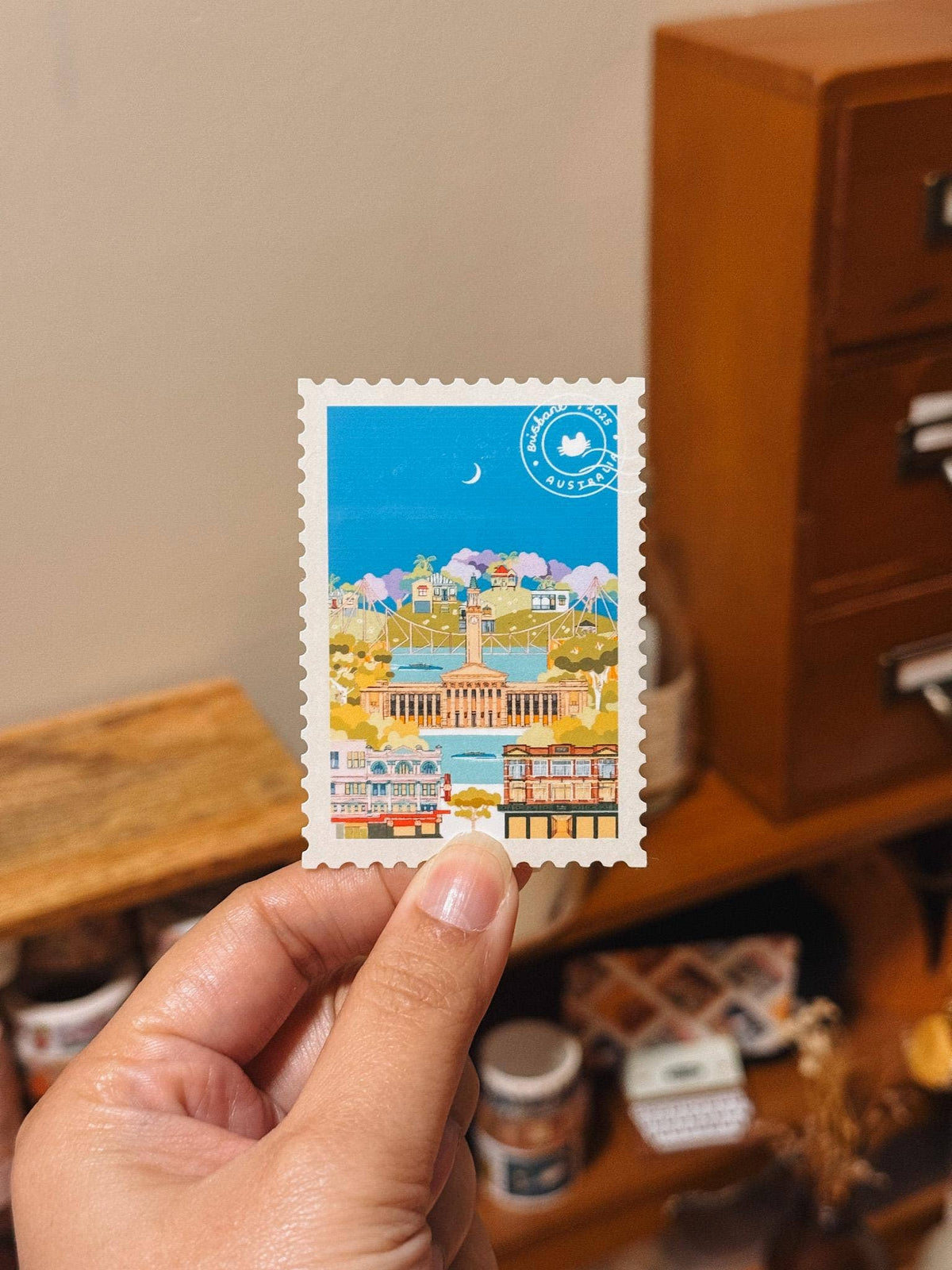 Vinyl Sticker - Brisbane Travel Memory