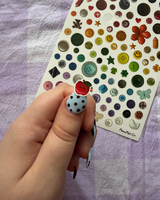 Sticker Sheet - So Many Buttons!
