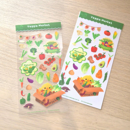 Sticker Sheet - Veggie Market