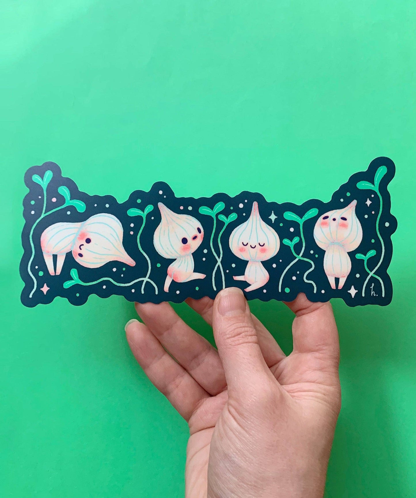 Vinyl Bumper Sticker - Garlic Sprout