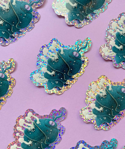 Holographic Vinyl Sticker - Subterranean Isopod