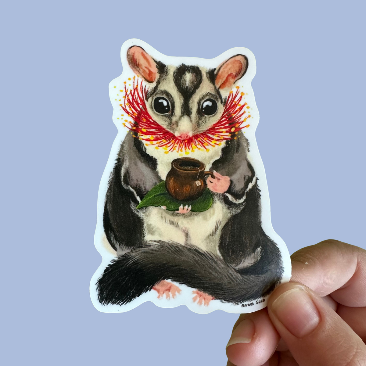 Vinyl Sticker - Sugar Glider Teatime