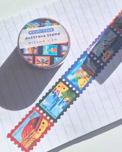 Washi Tape - Australia Stamp