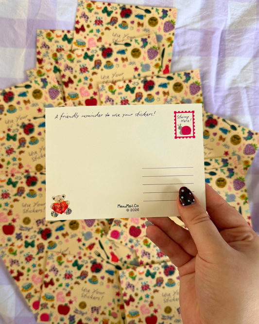 Postcard - Use Your Stickers