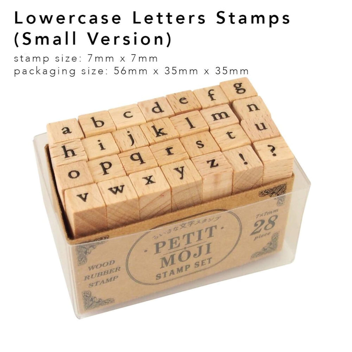 Stamps - Petit Moji Stamp Set - Serif Lowercase
