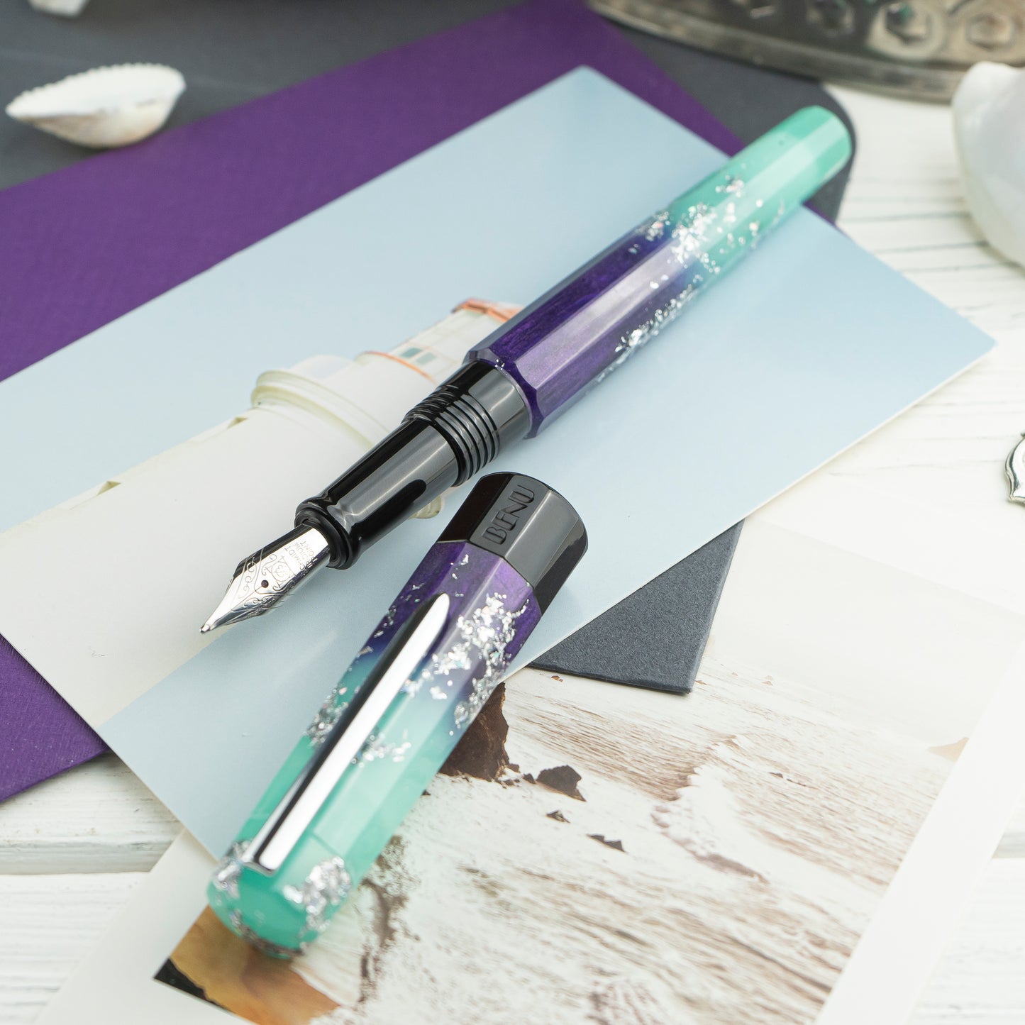 BENU Euphoria Fountain pen - Ocean Breeze